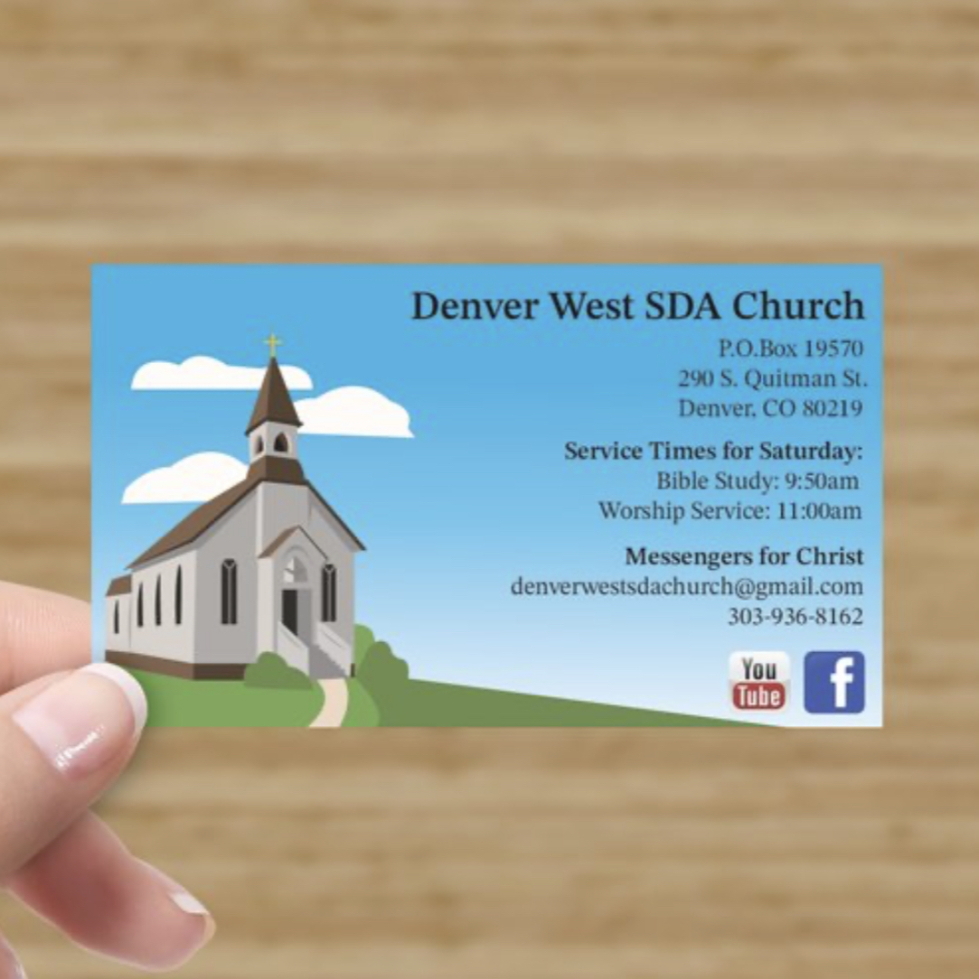 Denver West SDA Church — business card by Jayfinity